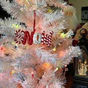 ❤️ Snowman Peppermint Stick Ornament